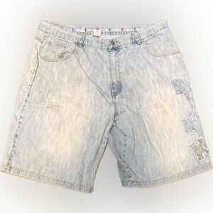 Vintage Y2K Kno Bettao Men's Light Wash Denim Shorts | Sz 42